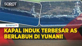 Pesawat Tempur Berjejer! Kapal Induk Terbesar AS Berlabuh Di Yunani, Ancaman Ke Iran Kian Dekat?