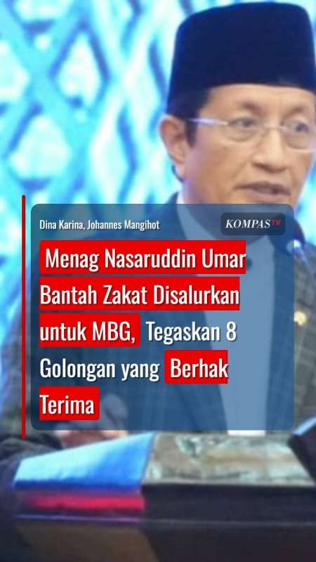 Menag Nasaruddin Umar Bantah Zakat Disalurkan untuk MBG, Tegaskan 8 Golongan yang Berhak