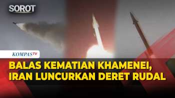 Detik-Detik Iran Balas Kematian Khamenei! Rentetan Rudal Targetkan Pangkalan Militer AS-Israel