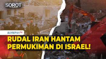 Balistik Rudal Iran Porak-poranda Kota di Israel, Gedung-Gedung Hancur!