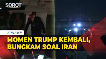 Momen Trump Kembali ke Gedung Putih, Bungkam saat Ditanya soal Iran
