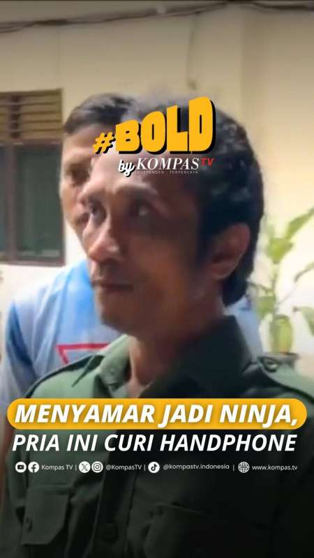 MENYAMAR JADI NINJA, PRIA INI CURI HANDPHONE