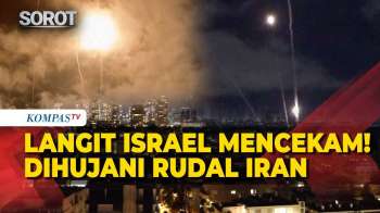 Malam Mencekam Di Langit Tel Aviv! Gelombang Rudal Balistik Iran Serang Israel