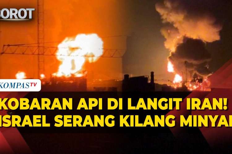 Video: Langit Merah Iran! Kilang Minyak Meledak & Sebabkan Kobaran Api ...