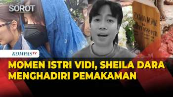 Momen Istri Vidi Aldiano, Sheila Dara Menghadiri Pemakaman Di TPU Tanah Kusir