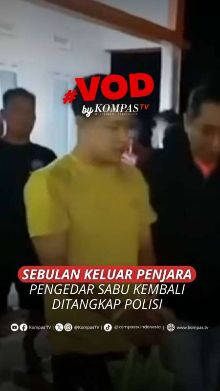 SEBULAN KELUAR PENJARA, PENGEDAR SABU KEMBALI DITANGKAP POLISI