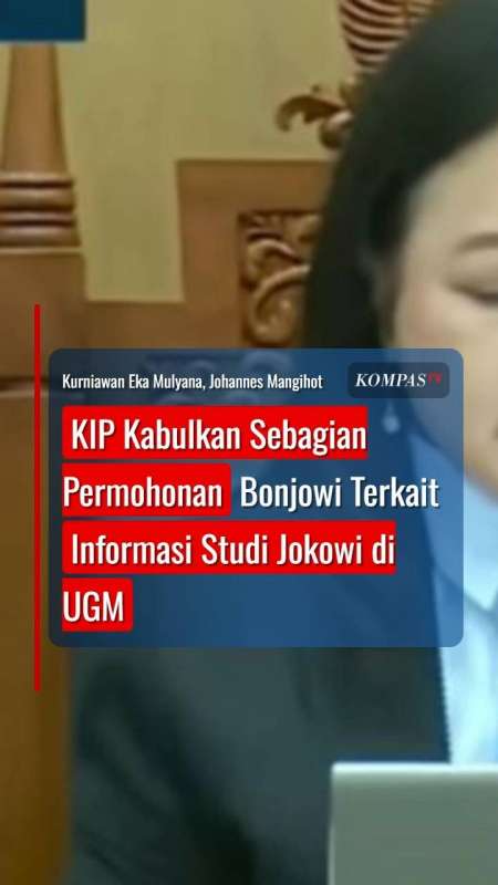 KIP Kabulkan Sebagian Permohonan Bonjowi Terkait Informasi Studi Jokowi di UGM