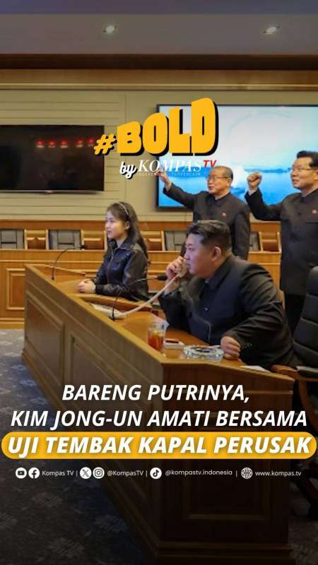 BARENG PUTRINYA, KIM JONG-UN AMATI BERSAMA UJI TEMBAK KAPAL PERUSAK