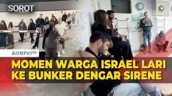 Sirene Meraung! Warga Israel Berlarian Ke Bunker Cari Perlindungan