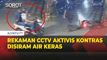 Rekaman CCTV Detik-Detik Aktivis Kontras Disiram Air Keras