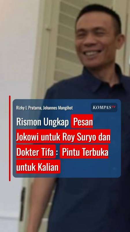 Rismon Ungkap Pesan Jokowi Untuk Roy Suryo Dan Dokter Tifa: Pintu Terbuka Untuk Kalian