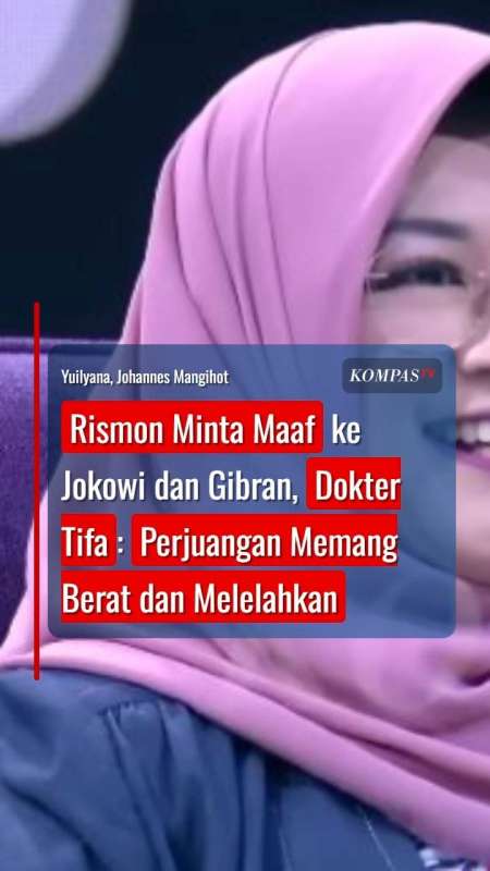 Rismon Minta Maaf ke Jokowi dan Gibran, Dokter Tifa: Perjuangan Memang Berat