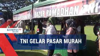 TNI Gelar Pasar Murah, Harga Sembako Di Bawah Pasaran