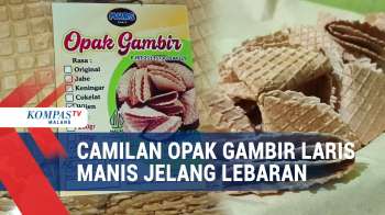 Jelang Lebaran, Pesanan Camilan Opak Gambir Meningkat