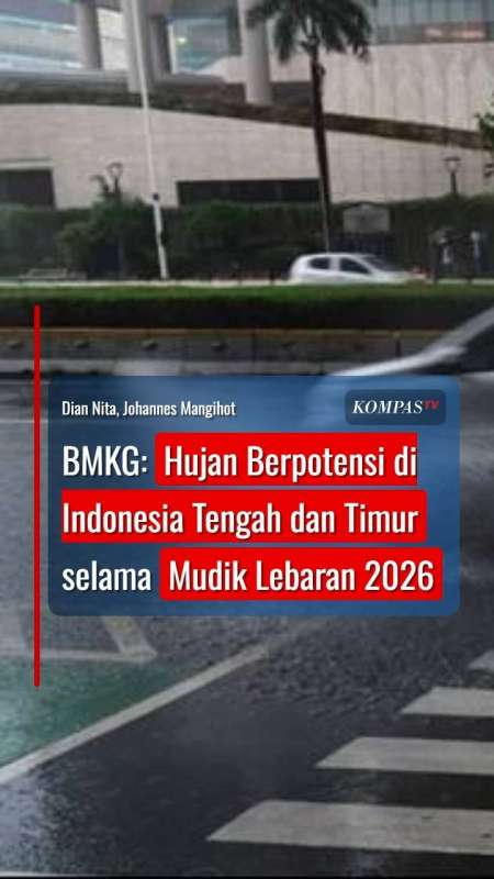 BMKG: Hujan Berpotensi di Indonesia Tengah dan Timur selama Mudik Lebaran 2026