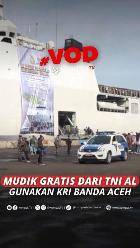 MUDIK GRATIS DARI TNI AL GUNAKAN KRI BANDA ACEH