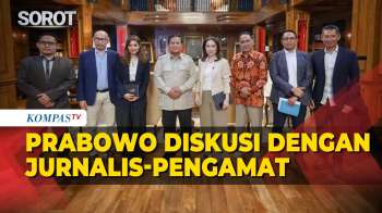 Prabowo Diskusi Dengan Jurnalis Hingga Pengamat Di Hambalang, Bahas Dinamika Geopolitik
