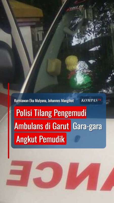 Polisi Tilang Pengemudi Ambulans di Garut Gara-Gara Angkut Pemudik
