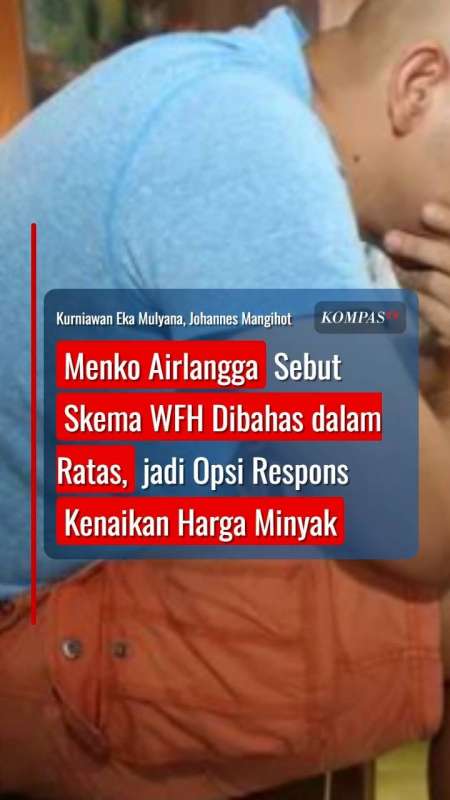 Menko Airlangga Sebut Skema WFH Dibahas dalam Ratas, jadi Opsi Kenaikan Harga Minyak