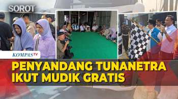 Ratusan Tunanetra Pulang Kampung Lewat Program Mudik Gratis