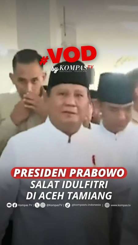 PRESIDEN PRABOWO SALAT IDULFITRI DI ACEH TAMIANG
