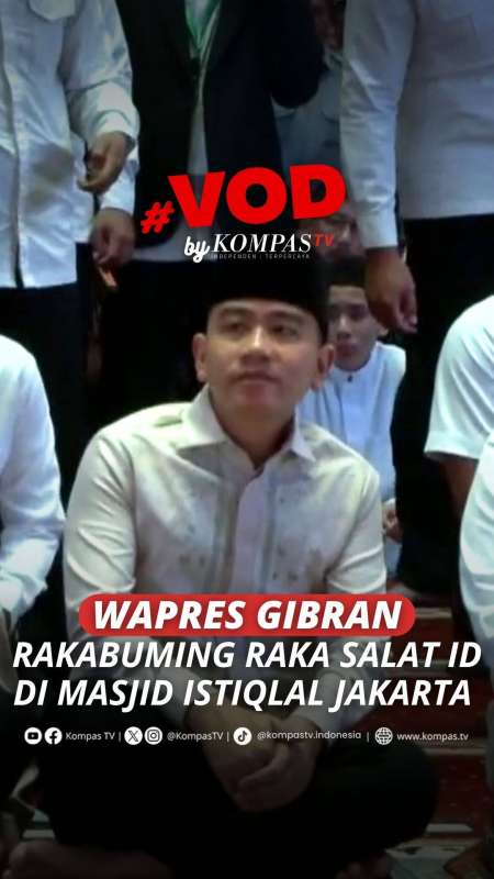 WAPRES GIBRAN RAKABUMING RAKA SALAT ID DI MASJID ISTIQLAL JAKARTA