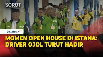 Intip Suasana Open House Di Istana, Driver Ojol Turut Hadir