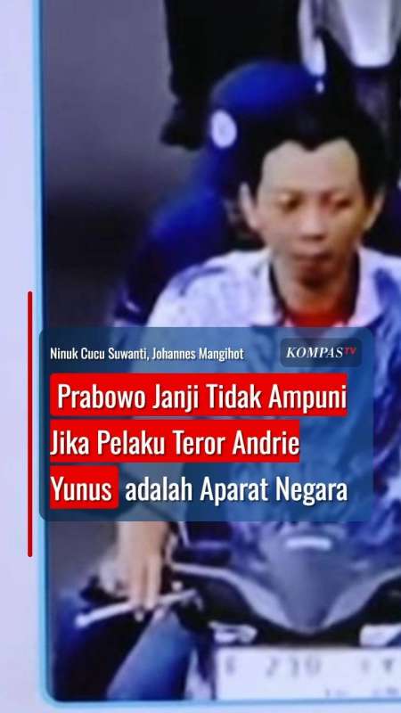 Prabowo Janji Tidak Ampuni jika Pelaku Teror Andrie Yunus adalah Aparat Negara