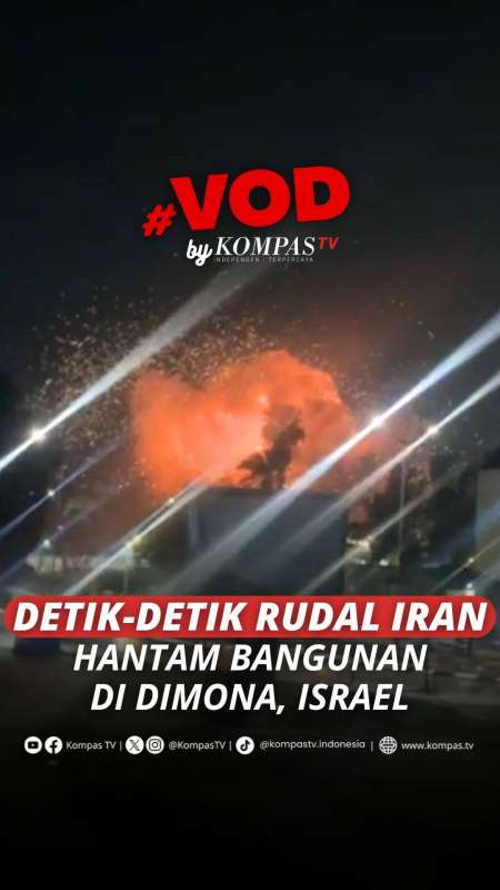 RUDAL IRAN HANTAM BANGUNAN DI DIMONA, ISRAEL