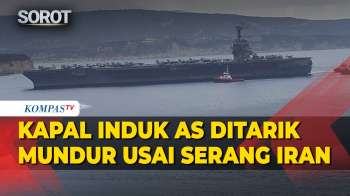 Penampakan Kapal Induk USS Gerald R. Ford Ditarik Mundur Usai Serang Iran