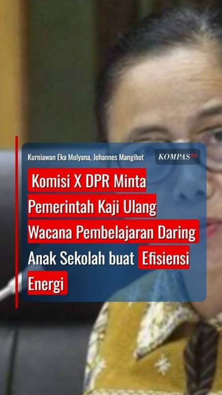 Komisi X DPR Minta Pemerintah Kaji Ulang Wacana Pembelajaran Daring buat Efisiensi Energi