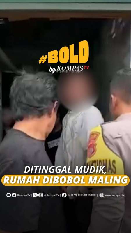 DITINGGAL MUDIK, RUMAH DIBOBOL MALING
