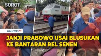 Janji Presiden Prabowo Usai Blusukan Ke Hunian Bantaran Rel Senen