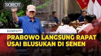 Prabowo Langsung Rapat Usai Blusukan Di Senen, Minta Segera Bangun Hunian Warga Bantaran Rel Senen