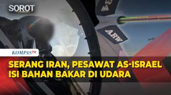 Detik-Detik Pesawat Militer AS-Israel Isi Bahan Bakar Di Udara, Saling Bantu Serang Iran!