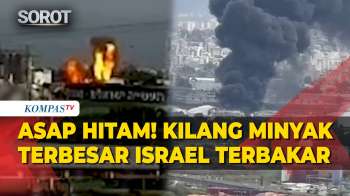 Kilang Minyak Terbesar Israel Di Haifa Terbakar, Asap Hitam Tebal Membubung Tinggi