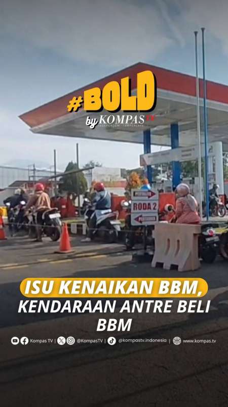 ISU KENAIKAN BBM, KENDARAAN ANTRE BELI BBM