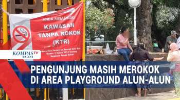 Pengunjung Keluhkan Masih Ada Yang Merokok Di Alun-Alun Malang