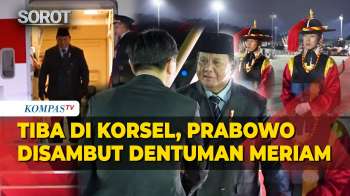 Dentuman Meriam! Presiden Prabowo Tiba di Korea Selatan, Disambut Pasukan Jajar Kehormatan