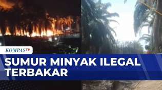 sumur-minyak-ilegal-di-sumsel-kebakaran-kendaraan-milik-warga-ikut-hangus
