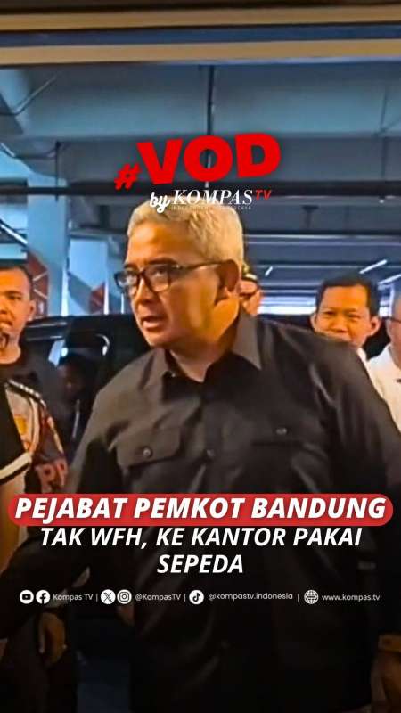 PEJABAT PEMKOT BANDUNG TAK WFH, KE KANTOR PAKAI SEPEDA