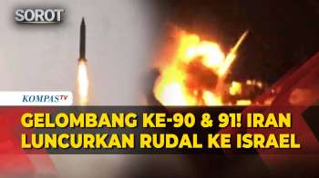Gelombang Ke-90 Dan 91! Iran Luncurkan Rudal Serang Fasilitas Industri AS-Israel