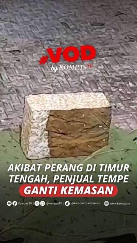 AKIBAT PERANG DI TIMUR TENGAH, PENJUAL TEMPE GANTI KEMASAN
