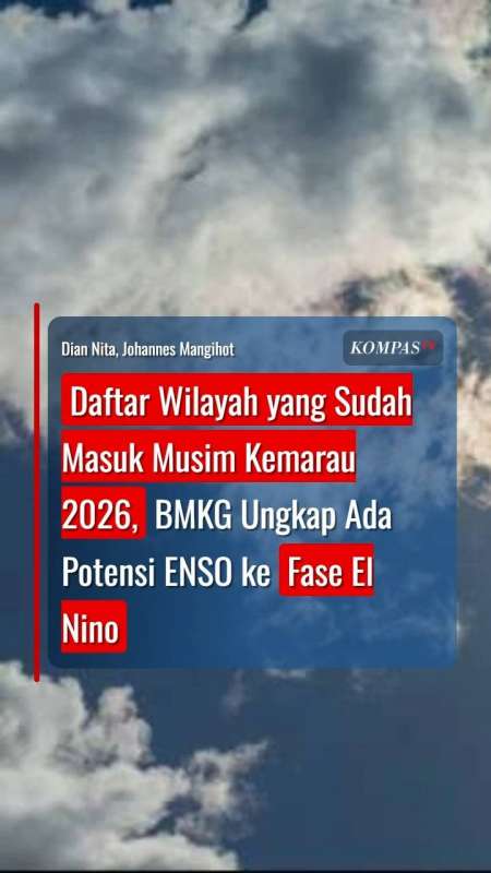 Daftar Wilayah Yang Masuk Musim Kemarau 2026, BMKG Ungkap Ada Potensi El Nino