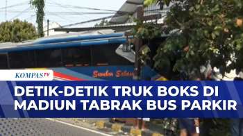 Truk Boks Tabrak Bus Parkir, Satu Orang Tewas | INDONESIA UPDATE