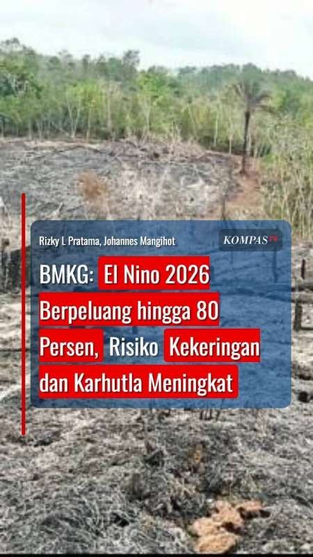 BMKG: El Nino 2026 Berpeluang hingga 80 Persen, Risiko Kekeringan dan Karhutla Meningkat