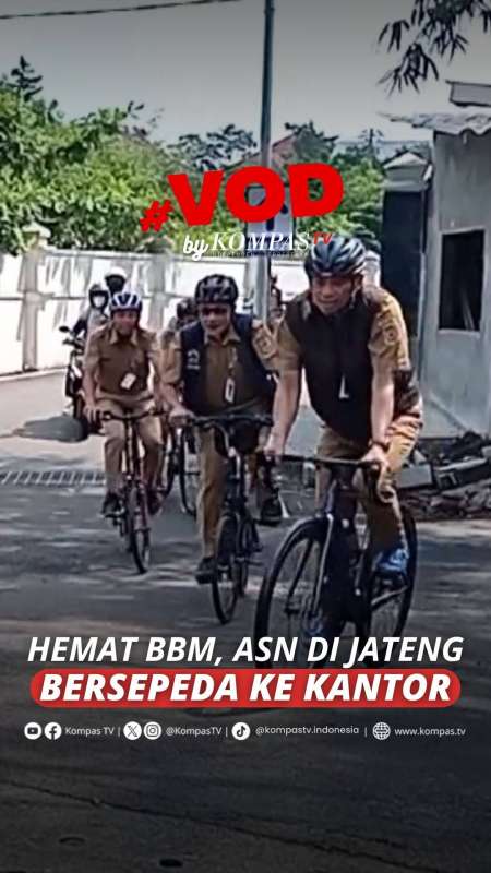 Hemat BBM, ASN Di Jateng Bersepeda Ke Kantor 
