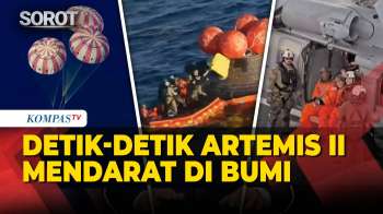 Detik-Detik Astronaut Artemis II Mendarat Kembali Di Bumi