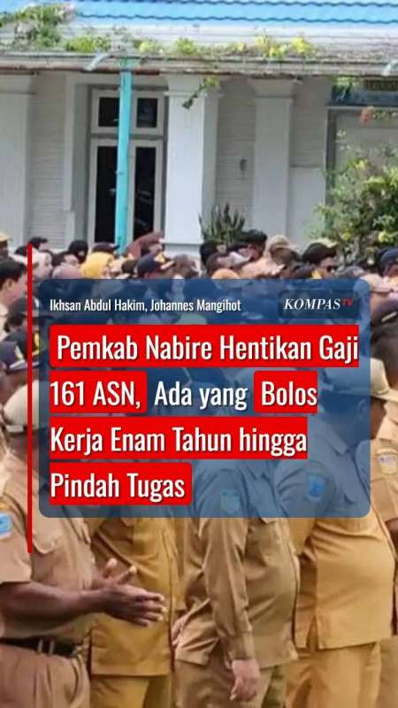 Pemkab Nabire Hentikan Gaji 161 ASN, Ada Yang Bolos Kerja Enam Tahun Hingga Pindah Tugas