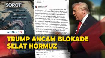 Trump Ancam Blokade Selat Hormuz Usai Negosiasi AS-Iran Gagal